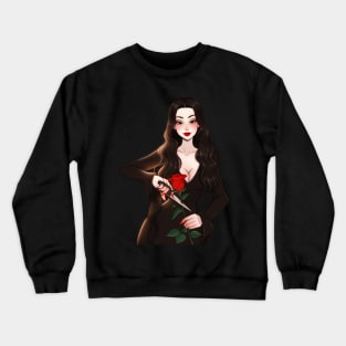 Morticia Rose Crewneck Sweatshirt